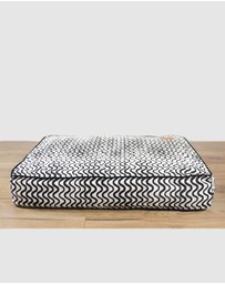 Mog & Bone - Classic Cushion Dog Bed - Black Wave