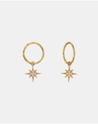 SAINT VALENTINE - North Star Mini Hoops - Gold
