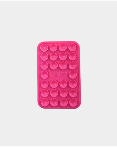 LOUVE COLLECTION - Suction Plate Phone Mount | Hot Pink