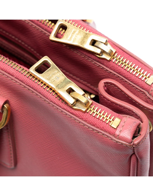 Pre-Loved by Azura Reborn - Pre-Loved Medium Saffiano Lux Galleria Double Zip Satchel