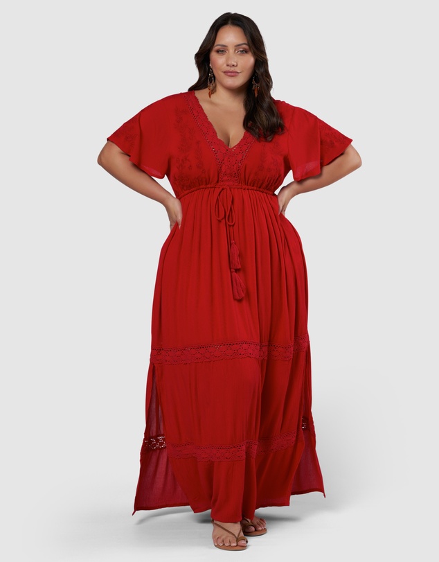 The Poetic Gypsy - Floating Clouds Maxi Dress