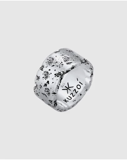 Kuzzoi - ICONIC EXCLUSIVE - Ring Robust Look Trend in 925 Sterling Silver