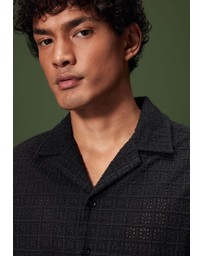 NEXT - Broderie Short Sleeve Shirt