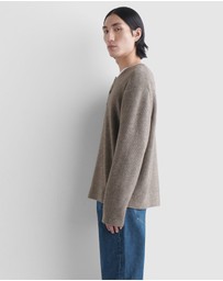 COS - Knitted Merino-Yak Henley Top