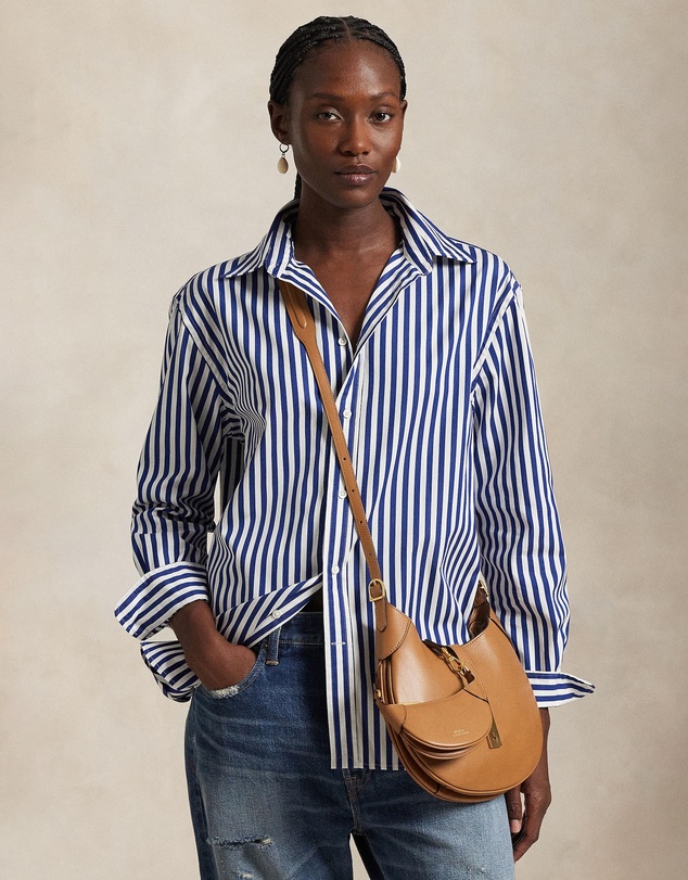 Polo Ralph Lauren - Oversize Fit Striped Cotton Shirt - The ICONIC Exclusive