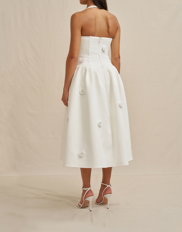 BY JOHNNY. - Anita Spot Halter Dress