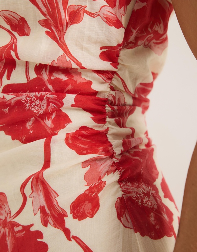 Atmos&Here - Gerogie Cotton Poplin Midi Dress
