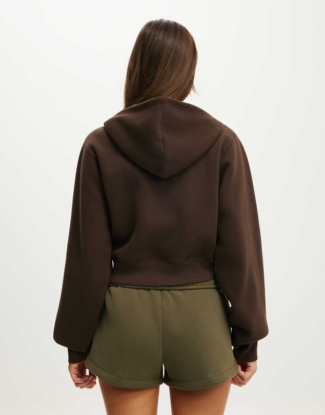 Cotton On Body Active - Plush Relaxed Zip Through Hoodie