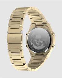 TIMEX - Q Timex® Q80 Continental 39mm Stainless Steel Bracelet Watch