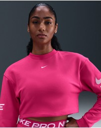 Nike - Pro Dri-FIT Loose Crew-Neck French Terry Sweatshirt