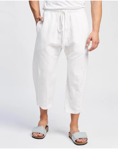 Surrounded By Ghosts - The Eskolaite Linen Canvas Drawstring Pants