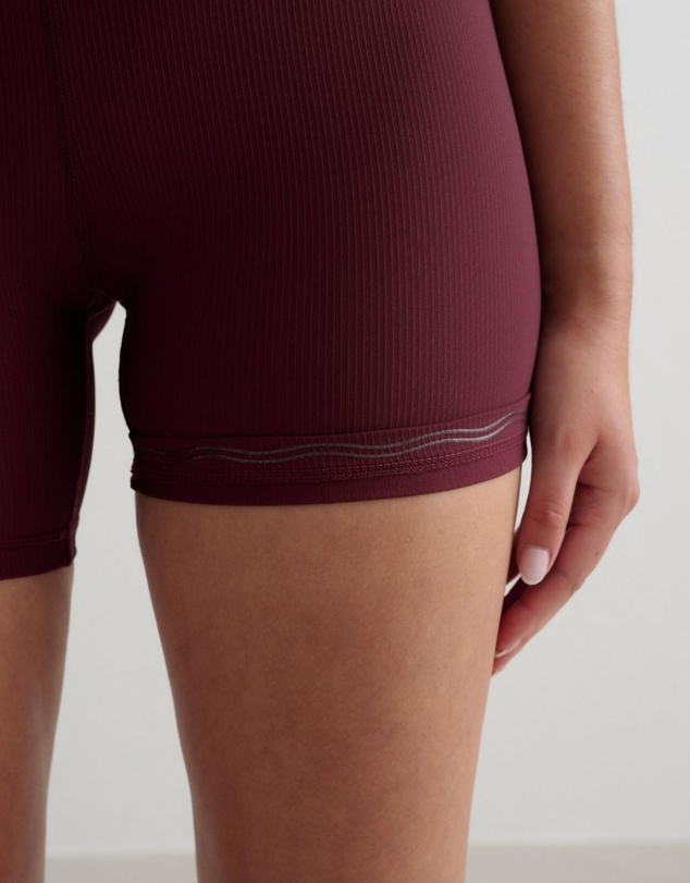 Aim'n - Ribbed Performance Midi Biker Shorts