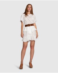 Belle & Bloom - The Softest Spell Ruffle Mini Dress