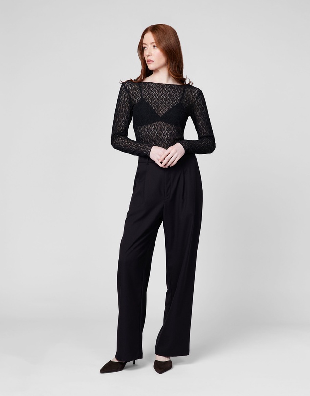MVN - Tell Me More Lace Long Sleeve Top