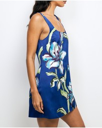 AERE - Allona Structured Satin Mini Dress