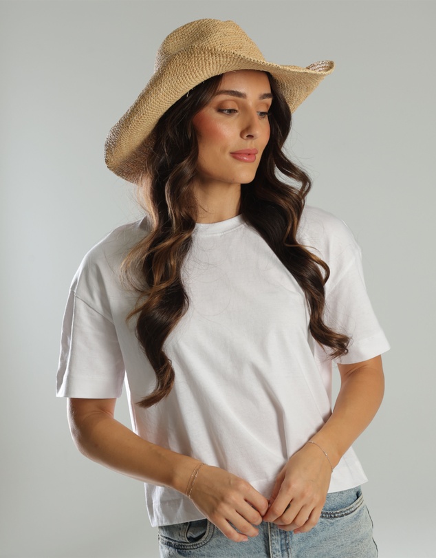 Morgan & Taylor - Rowyn Relaxed Cowboy Fedora in Natural
