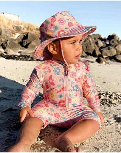 Purebaby - Printed Long Sleeve Rashie- Kids-Babies