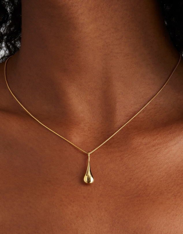 Najo - My Silent Tears Yellow Gold Necklace