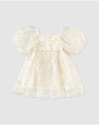 Designer Kidz - Ava Embroidered Floral Dress