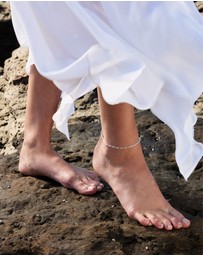 Najo - Vista Silver Anklet
