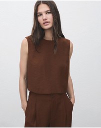 M.N.G - Buttoned Crop Top