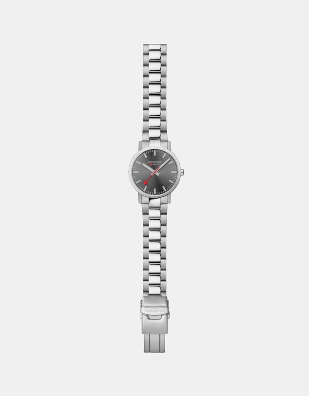 Mondaine - Mondaine Classic Silver Stainless Steel 40mm Watch