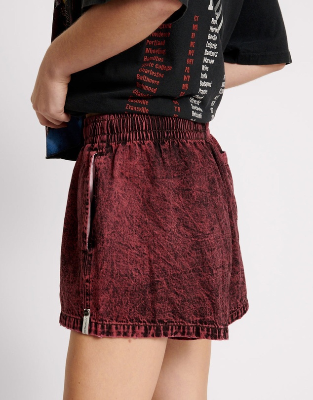 ONE TEASPOON - Black Heart Denim Boxer Shorts