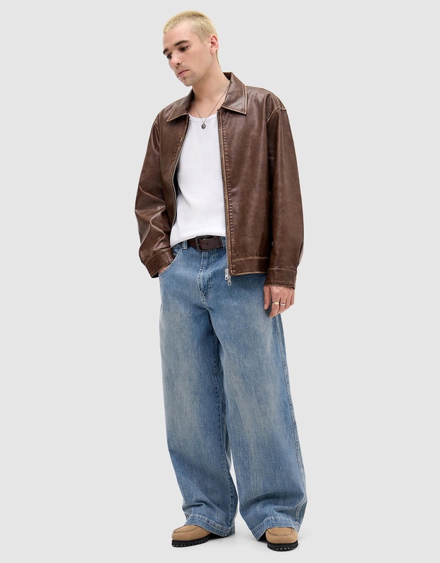 BDG By Urban Outfitters - Blue Crosshatch Skate Jeans