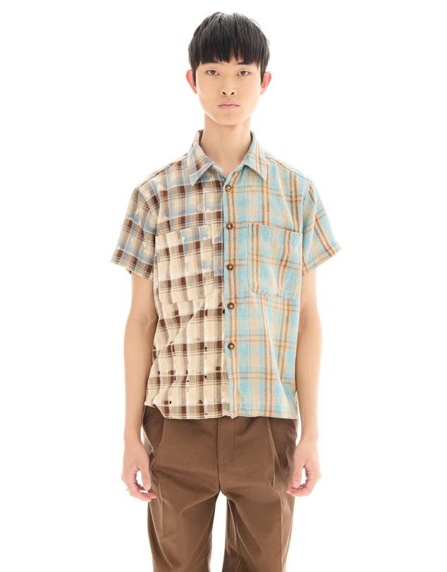THE TALES - The Tales Half n Half 70's Flannel Camp Shirt