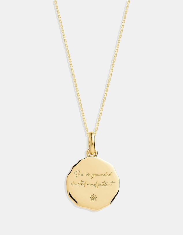 By Charlotte - She Is Taurus Zodiac Necklace