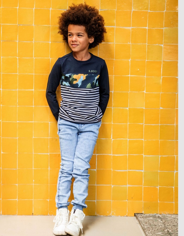 B.Nosy - Long Sleeve Stripe Top - Kids-Teens