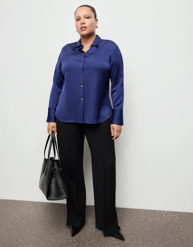 M.N.G - Satin Finish Flowy Shirt