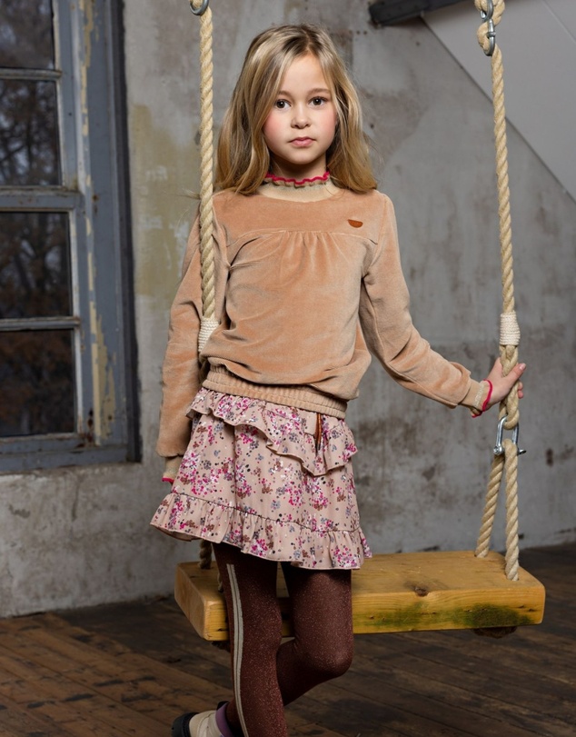 NONO - Neva Floral Ruffle Skirt - Kids-Teens