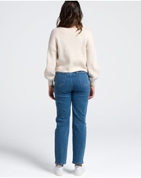 Angel Maternity - Over the Bump Relaxed Maternity Denim Jeans
