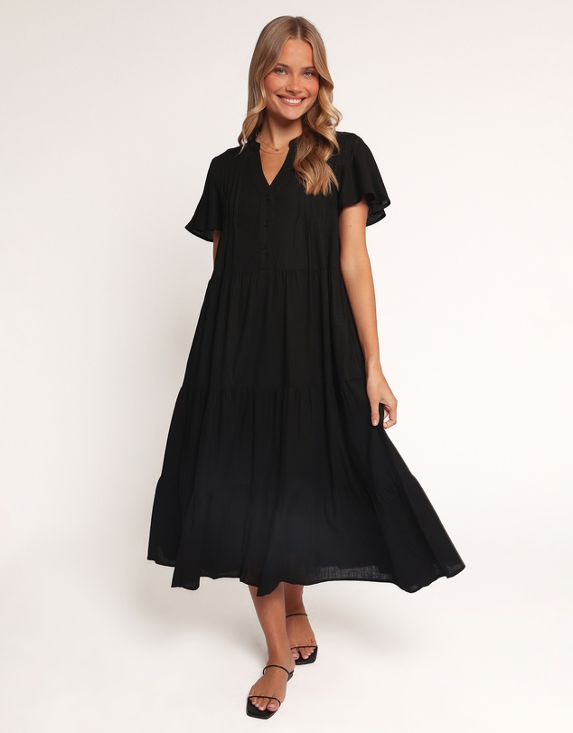 Petal & Pup - Scott Midi Dress - Black
