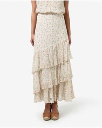 Forcast - Indy Ruffle Floral Skirt