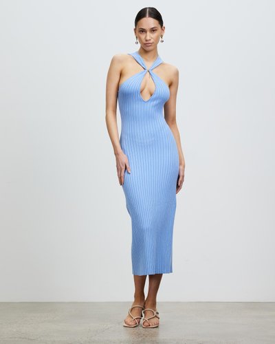 Dylan Plunge Midi Dress
