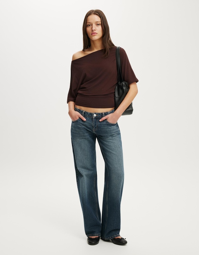 Cotton On - Sonny Cold Shoulder Short Sleeve Top