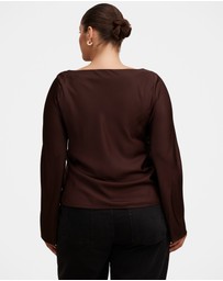 Forever New Curve - Rae Curve Boatneck Blouse