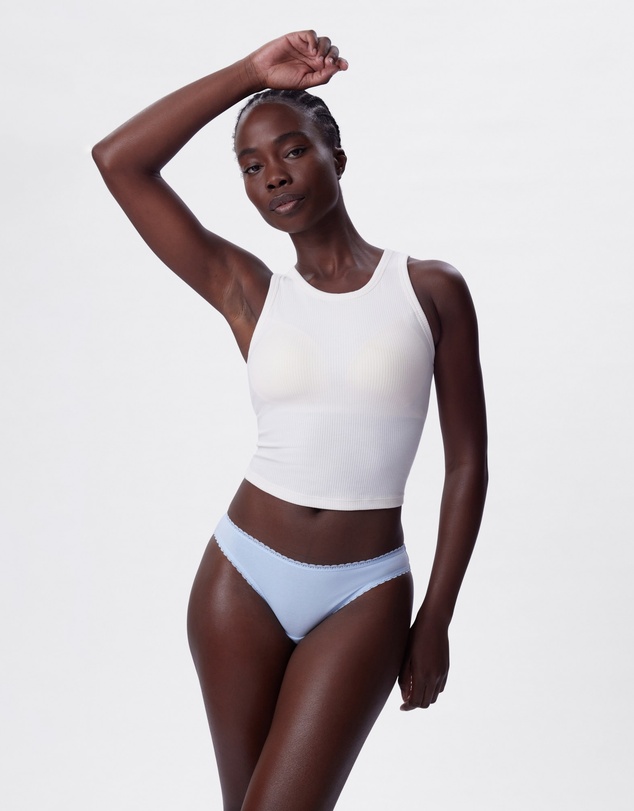 Bras N Things - Lyra Brazilian Knicker - Light Blue