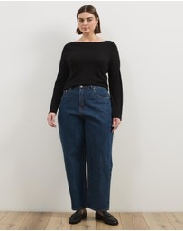 Atmos&Here Curvy - Milla Straight Leg Jeans