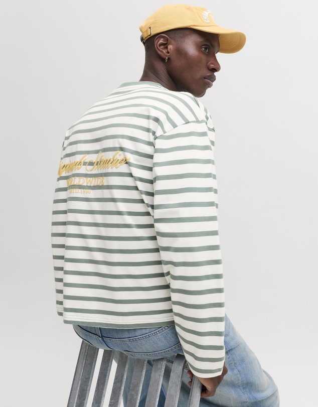 Jack & Jones - Jor Norrebro Stripe Tee LS Crew Neck
