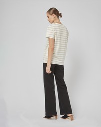 DRICOPER DENIM - Clare Beige Stripe Tee