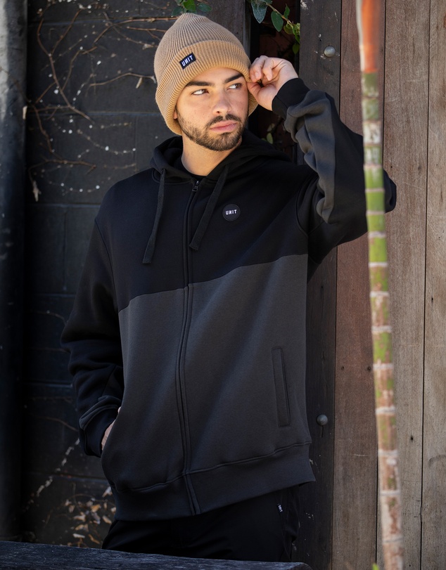 UNIT - UNIT Border Mens Zip Thru Hoodie