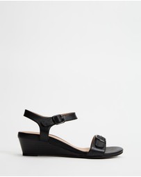 Mia Vita - Nadia Wedge Sandal - Black