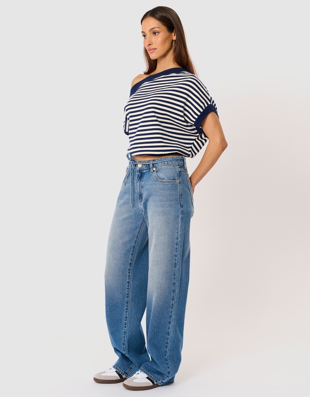 Abrand - 99 Baggy Worn Tie Jeans
