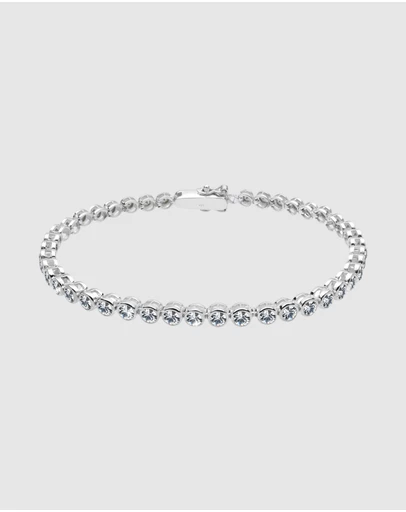Elli Jewelry - Bracelet Crystal 925 Sterling Silver