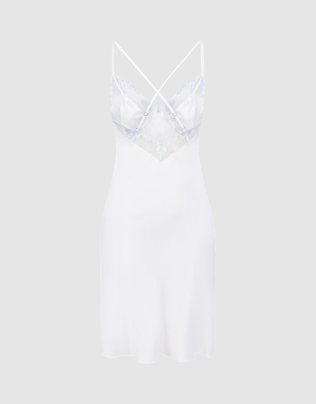 Hunkemoller - Satin Lace Peonie Slip Dress