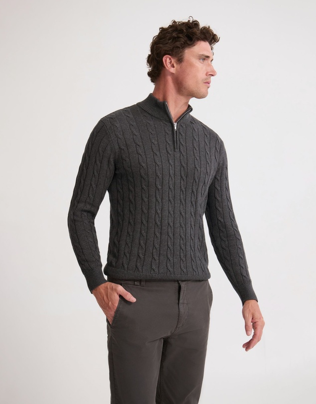 Oxford - Marlon Zip Neck Cable