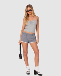EDIKTED - Kyra Gingham Shorts